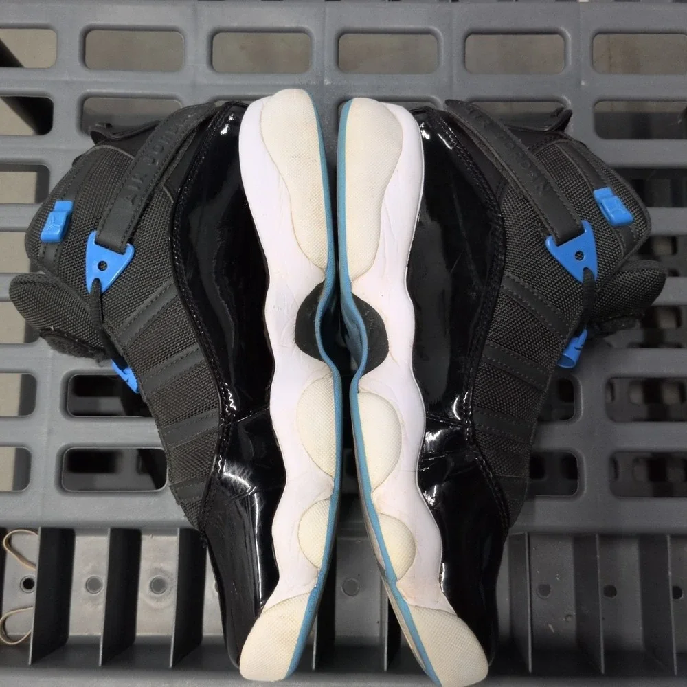 Air Jordan‎ 6 Rings Black University Blue basketball shoe